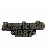 1987 Americade Motorcycle Bike Rally Biker Enamel Lapel Hat Pin Pinback - £6.26 GBP