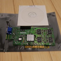 Diamond Fire GL 1000 1K PRO 8 MB AGP Video Card VGA &amp; Driver CD - Tested 03 - $1,296.19 MXN