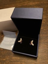 CDE Butterfly Hypoallergenic Earrings, Sterling Silver Stud Earrings, Opal Gem - £18.68 GBP