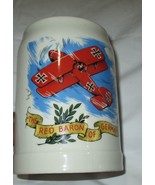 Vintage The Red Baron Of Germany Airplane Mug Stein West Germany - £8.74 GBP