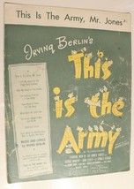 This Is The Army Mr Jones Sheet Music 1942 Irving berlin - $288.75 MXN