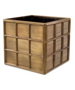 New in Box Eichholtz Large Grid Rustic Style Outdoor Planter 30&quot; x 30&quot; x... - $3,167.01