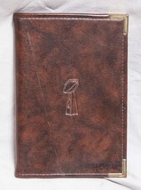 Vintage Football Portfolio Case Notebook Super Bowl X 1976 4&quot;x8&quot; tthc - £64.46 GBP