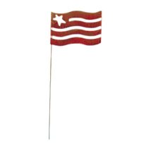 RGS-72-B Flag Rusted Garden Stake Small - $23.99