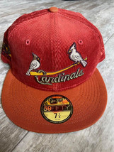 New Men’s 7 1/4 New Era St. Louis Cardinals 2006 World Series Corduroy Hat - £39.04 GBP