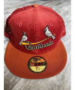New Men’s 7 1/4 New Era St. Louis Cardinals 2006 World Series Corduroy Hat - £39.32 GBP