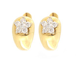 Cubic zirconia Women&#39;s Earrings 18kt Yellow Gold 355766 - £398.80 GBP