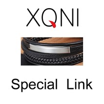 Hand-woven Multi-layer Men&#39;s Stainless Steel Leather Bracelet 3-Color Selection  - £10.48 GBP