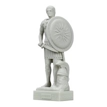 Alexander the Great Macedonian King Cast Marble Standing Sculpture Statue - $51.29