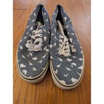 Vans Dinosaur Print Canvas Lace Up Low Top Sneakers Size 9 - $20.77