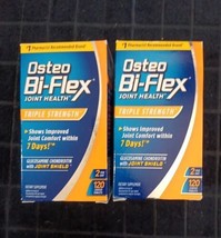 2 Osteo Bi-Flex Triple Strength Glucosamine Joint Health 120 Ct (L17) - £35.43 GBP