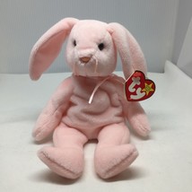 Ty Beanie Baby Hoppity Bunny Plush Stuffed Animal Retired W Tag April 3 1996 - £15.97 GBP