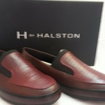 NEW H by Halston Ryleigh Merlot Leather Loafers, 7.5M Women - £20.17 GBP