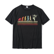 Retro Style Cool Evolution Of Lineman Electrician T-Shirt Faddish Mens T Shirt N - £65.89 GBP