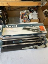 ANVIL 14&quot; Tile Cutter with 1/2&quot; Cutting Wheel for Tile - MISSING 1 Screw - £15.44 GBP