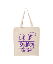 Easter Tote Bag - Customizable with your child&#39;s name - £14.84 GBP