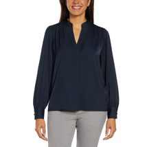 Ladies&#39; V-Neck Satin Blouse - $27.09