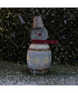 Alpine Corporation 30&quot; Tall Indoor/Outdoor Metal Barrel Snowman Christma... - $3,290.95 MXN