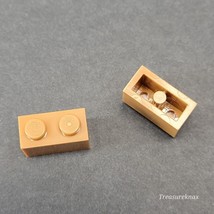 Qty 2 - LEGO Parts - Medium Nougat Brick 1 x 2 - No 3004 - $0.98
