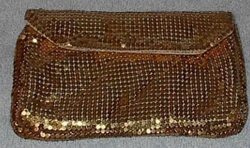 Vintage Duramesh Gold Mesh Ladies Evening Purse
