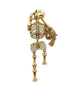 LO2414 - Gold White Metal Brooches with Top Grade Crystal  in Multi Color - $56.58 CAD