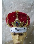 King Crown Hat Queen Red Majesty Your Highness King Monarch Emperor Adju... - $20.98 CAD