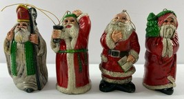 Vintage Old World Plastic Santa Christmas Ornaments West Coast Liquidators - £15.56 GBP