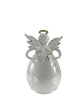 American Greetings Inspirational Christmas Ornament Clear Glass Angel Star Halo - $11.88