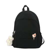 Casual BackpaWomen Solid Color Women Shoulder Bag Nylon Teenage Girl School Bag  - $31.99