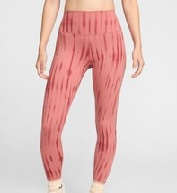 Nike One High Waisted 7/8 Leggings FZ7272 High Rise Pink Mauve Print Wom... - $24.49