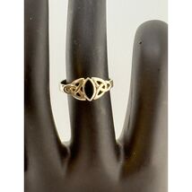 Vintage 925 Sterling Silver Onyx Celtic Style Size 6.5 Ring - $51.23