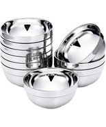 SATINIOR 10 Pack 21oz Double Wall Insulated Stainless Steel Bowls Set - $21.59