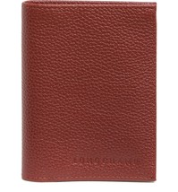 Longchamp Le Pliage Leather ID Card Holder Case Compact Wallet ~NIB~ CHE... - £66.68 GBP