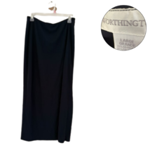 Worthington Women’s Skirt L Black Long Midi Maxi Pull-On Stretch Waist - $274.36 MXN