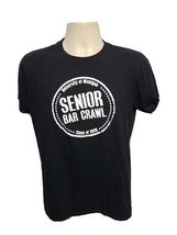 University of Michigan Class of 2018 Senior Bar Crawl Adult Medium Black TShirt - £11.92 GBP