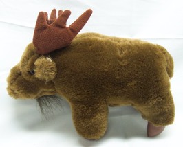 Vintage Russ BOULDER THE BROWN MOOSE 9&quot; Plush Stuffed Animal TOY 80&#39;s - £15.80 GBP