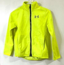 Under Armour Boys The ColdGear Infrared Fleece Jacket, Reflective Yellow, Small - £37.97 GBP