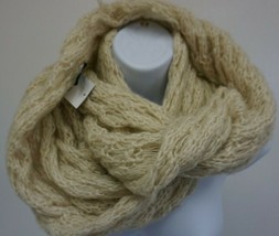 Rue 21 etc! Women&#39;s Infinity Scarf Beige Tan Loose Knit 64&quot;  - $11.39