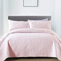 3-Piece Queen Quilt Set, Lightweight Soft Full Size Quilt Bedspread Cove... - $64.99