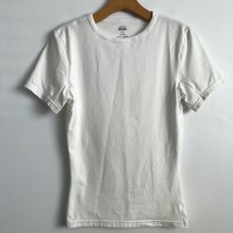 Spanx L Mens T-Shirt White Sculpt Compression Shirt Crew Neck Under Top ... - £28.86 GBP