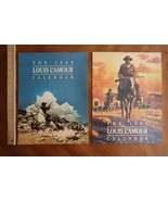 Vtg Louis Lamour Calendar 1988 &amp; 1989 10x13 Large Art Prints Each Month ... - $14.25