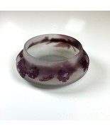 Emile Galle France Signed Acid Etched Cameo Art Glass Powder Dish w/Old ... - $7,530.29 MXN