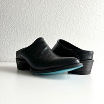 NEW Lane Plain Jane Mule Womens 7.5 Black Cowboy Boots Ankle Slip On Sho... - $138.60
