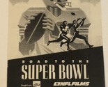 Road To The Super Bowl Vintage Tv Guide Print Ad  TPA8 - £4.74 GBP