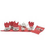 Schylling Ladybug Porcelain Tea Set Basket, 10 x 10 inches - £51.88 GBP