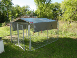 Dog Kennel Cover, for 5x5 chain Link kennel - £70.36 GBP
