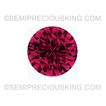 Natural Ruby 1.5mm Round Diamond Facet Cut SI2 Clarity Carmine Color Loo... - $1.14