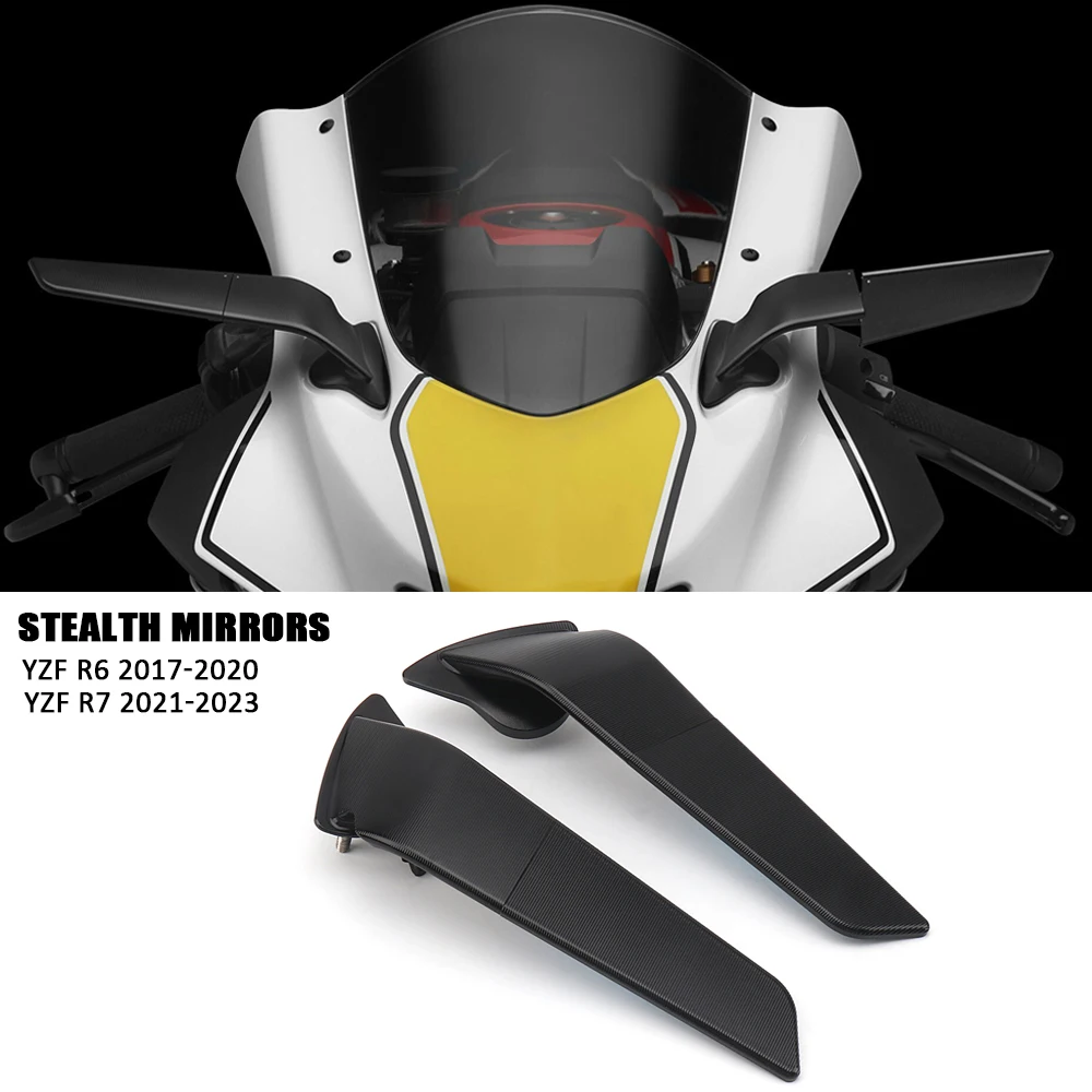 YZF R7 Mirrors Stealth Winglets Mirror Kits For Yamaha R 7 2021-2023 R6 r 6 - $150.21