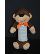Carter's Plush Monkey Stick Hand Crinkle Teether Baby Infant Soft Toy Striped  - $223.81 MXN