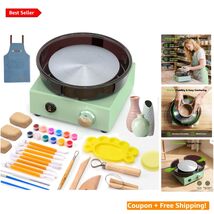Mini Pottery Wheel Machine - 6-Inch Kit with Versatile Tools for Creativ... - $142.51